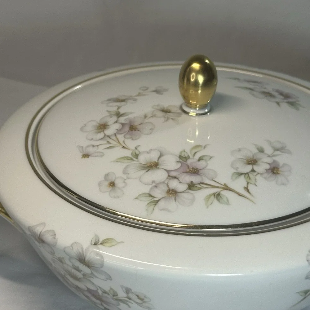 Tirschenreuth Bavaria Dogwood Round Covered Vegetable Tureen‎ Pasco 1147 Germany